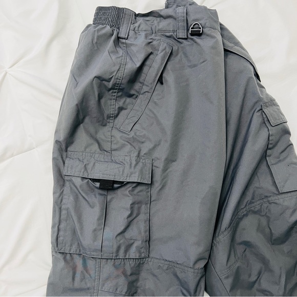 Turbine Outerwear Mens Grey Ski Winter Snow Insulated Pants Large Cargo Pockets - Picture 5 of 12